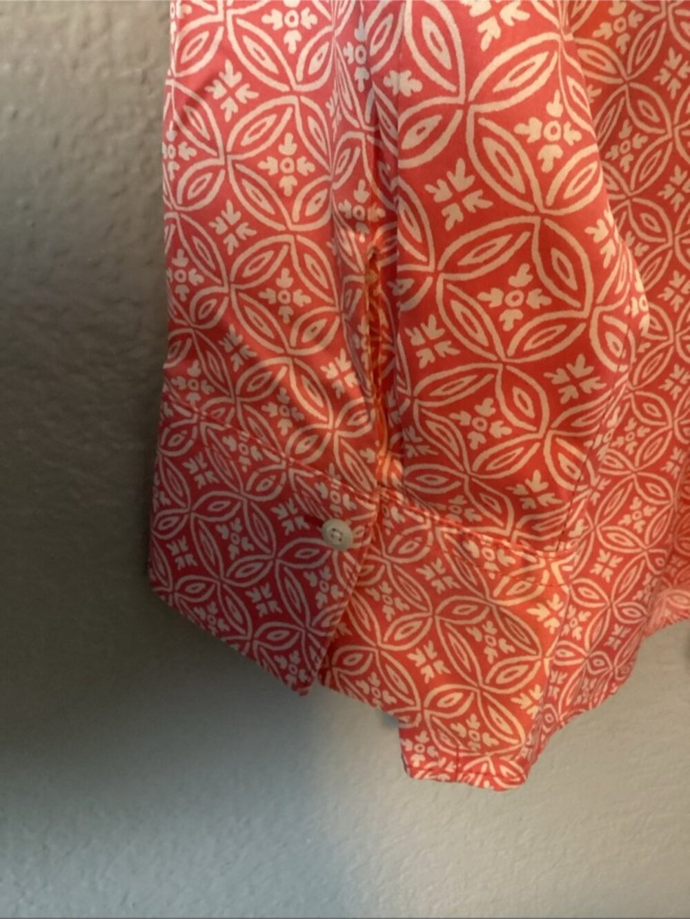 Pink Geometric Button-Down Shirt - Picture 4 of 6